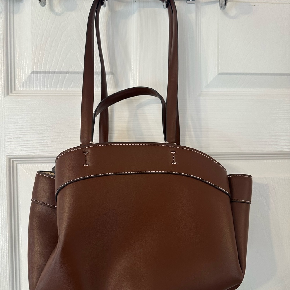Zara Brown Tote Bag - Picture 3 of 6